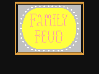 Family Feud title screen for Commodore 64
